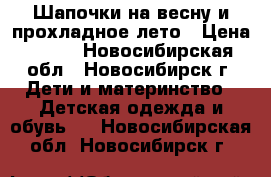 Шапочки на весну и прохладное лето › Цена ­ 100 - Новосибирская обл., Новосибирск г. Дети и материнство » Детская одежда и обувь   . Новосибирская обл.,Новосибирск г.